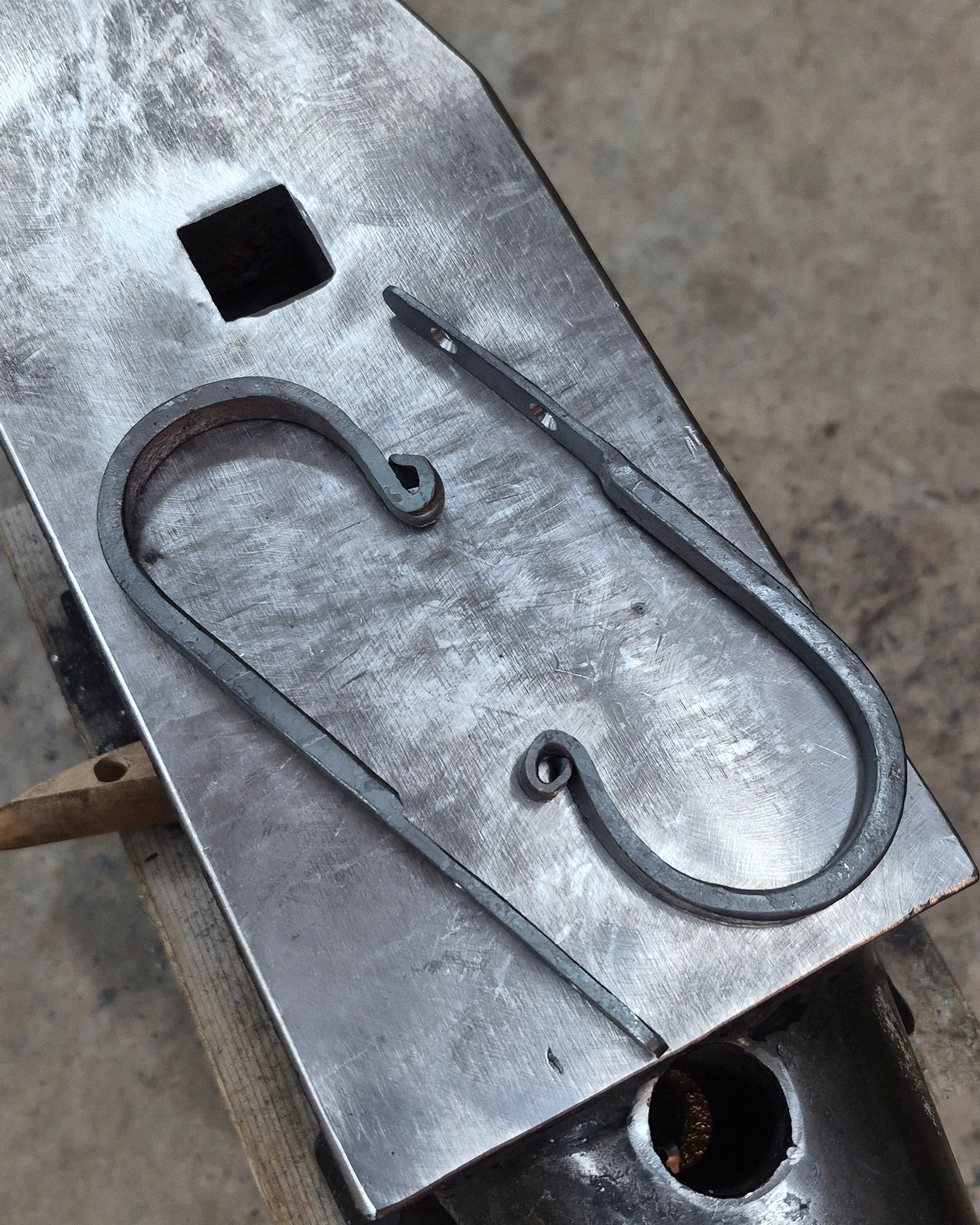Hand-forged Iron Curtain Holdback