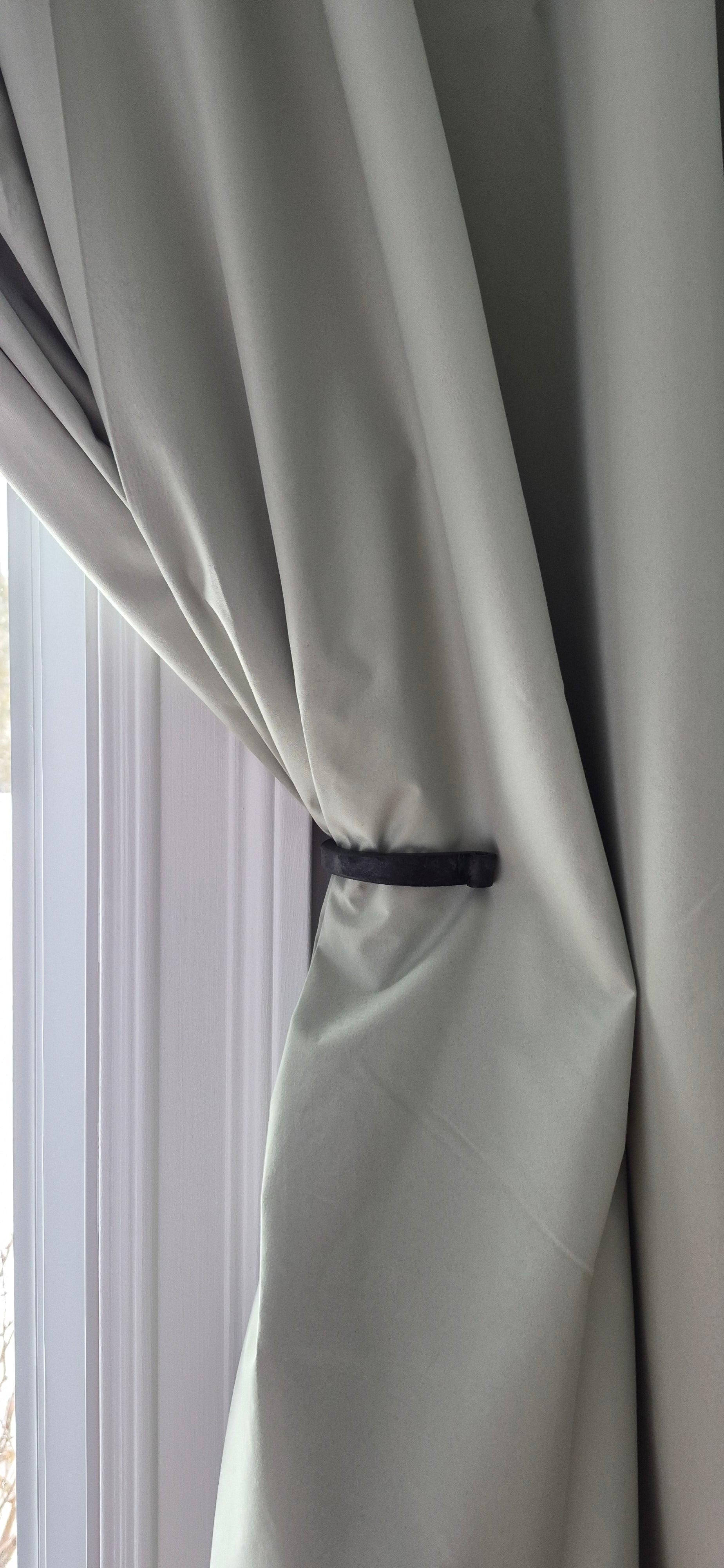 Hand-forged Iron Curtain Holdback